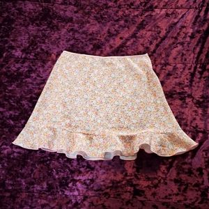 Beautiful Floral Ruffle Skirt